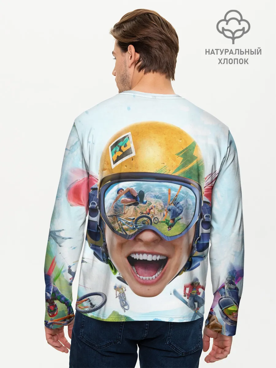 Мужской лонгслив базовый / Riders Republic