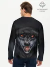 Мужской лонгслив базовый / СЕРЫЙ ВОЛК 3D