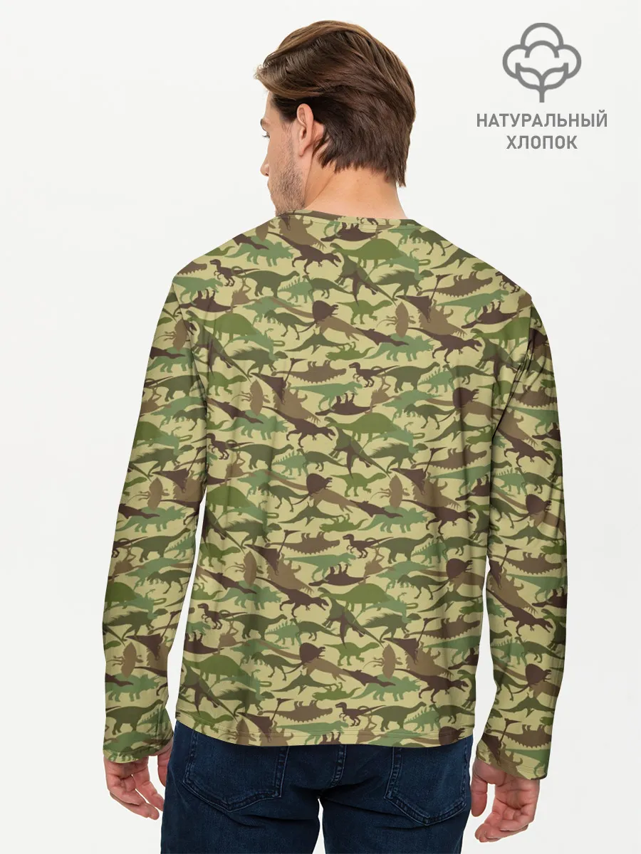 Мужской лонгслив базовый / Динозавры