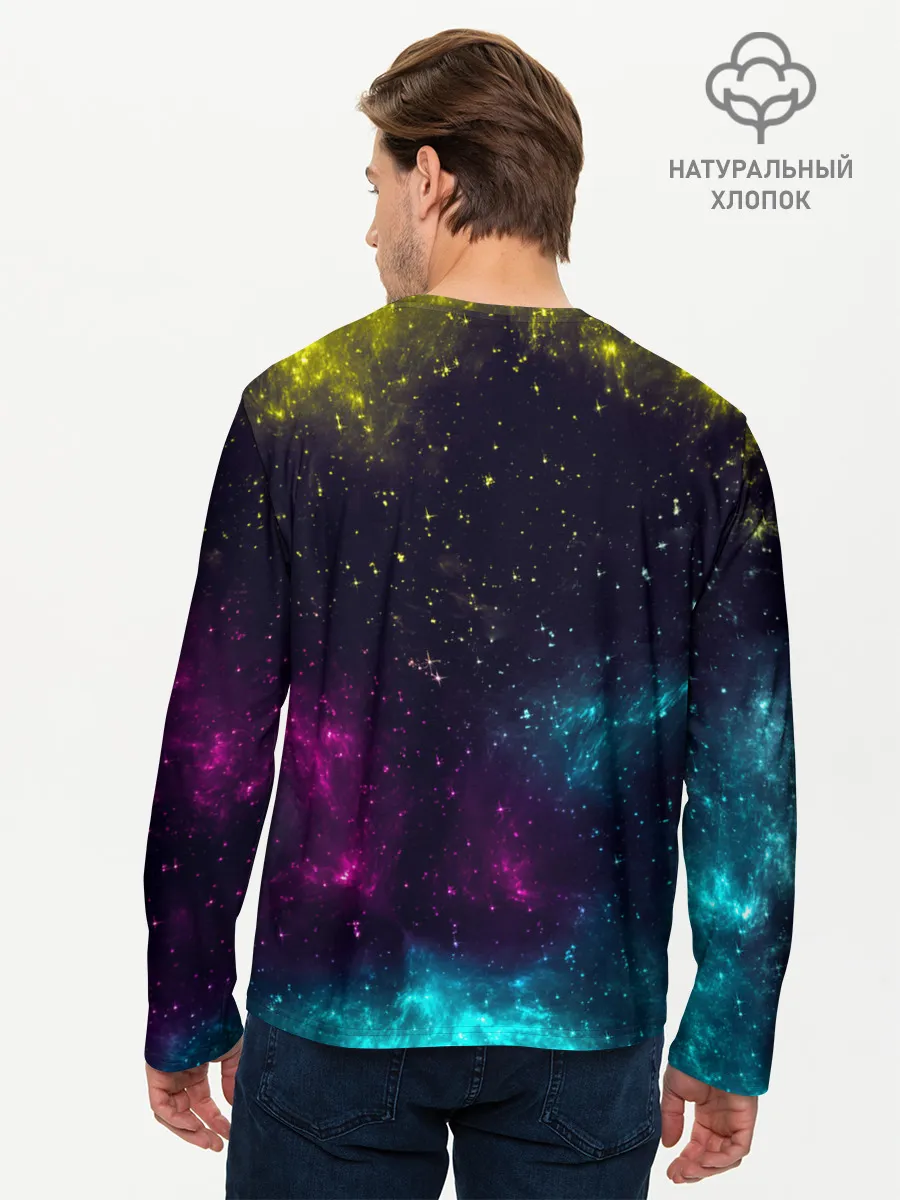 Мужской лонгслив базовый / Космический Луффи One Piece