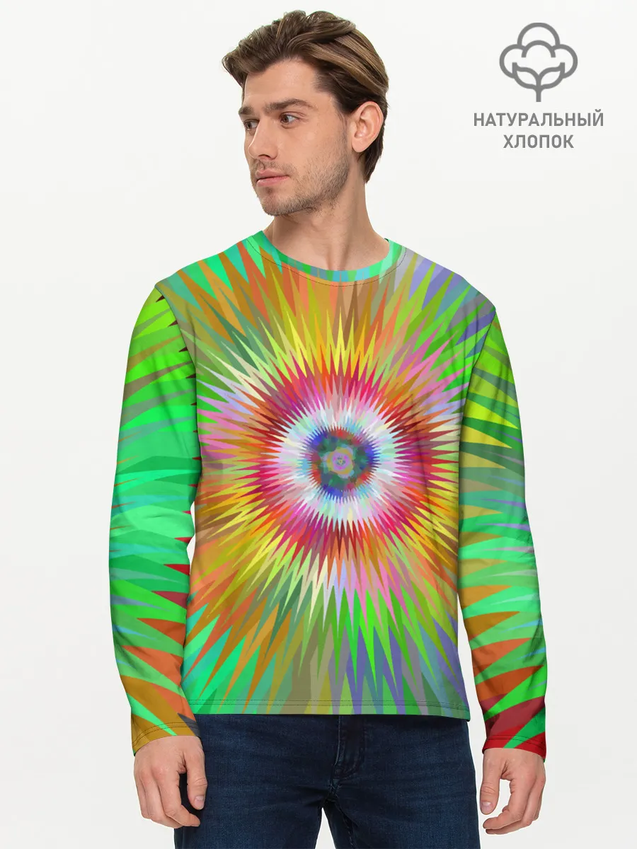 Мужской лонгслив базовый / Тропичный Бум!