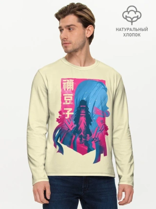 Мужской лонгслив базовый / Nezuko Neon