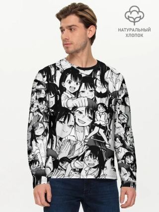 Мужской лонгслив базовый / Nagatoro Sempai
