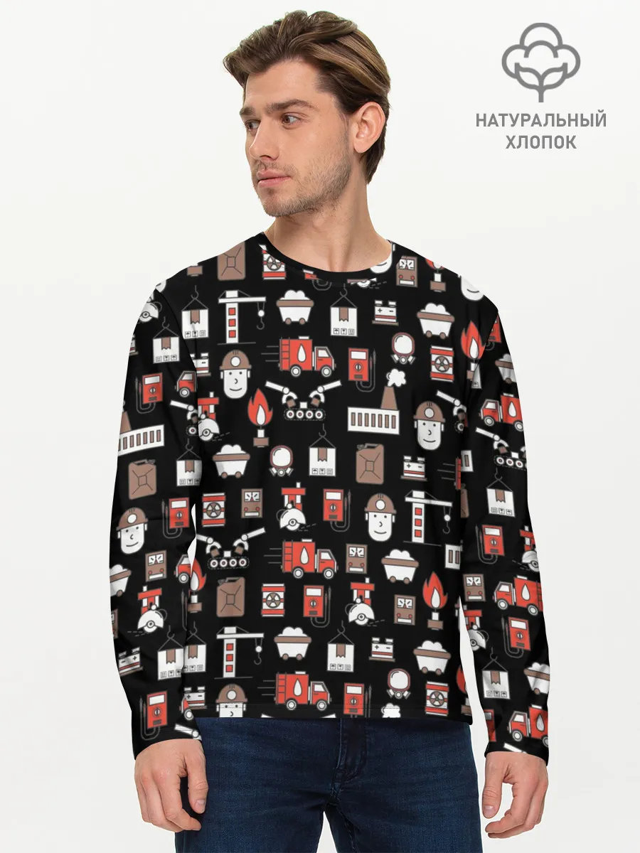 Мужской лонгслив базовый / Металлург