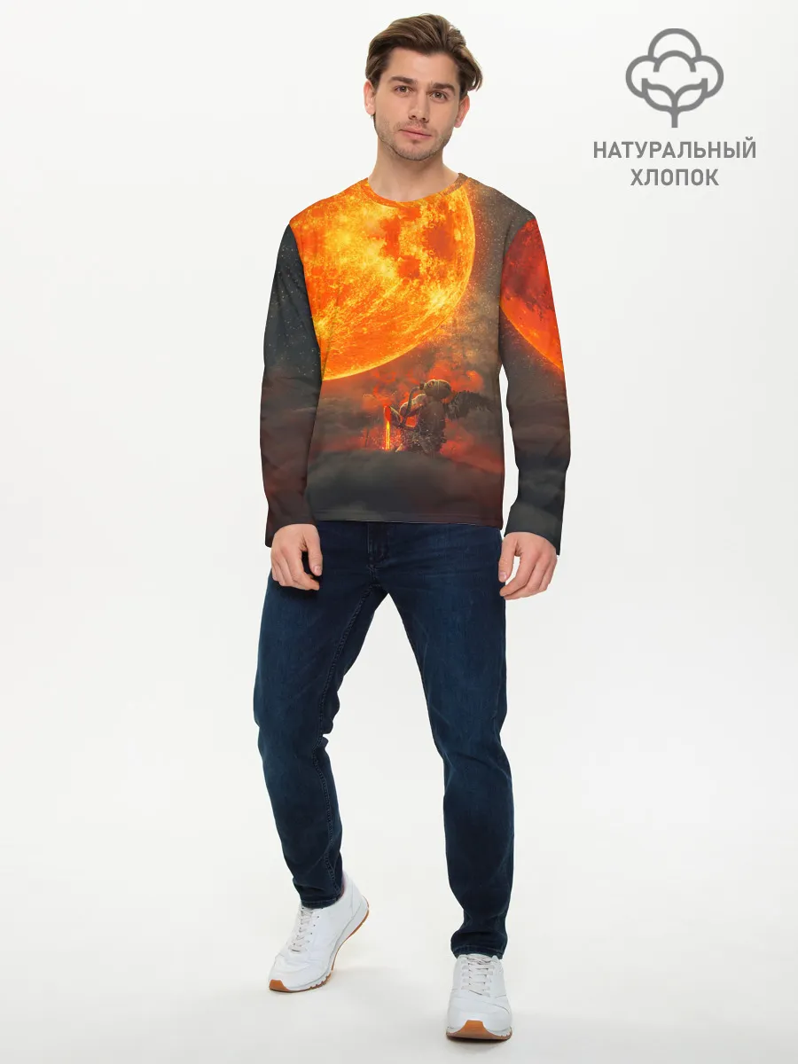 Мужской лонгслив базовый / РАДИАЦИОННОЕ СОЛНЦЕ