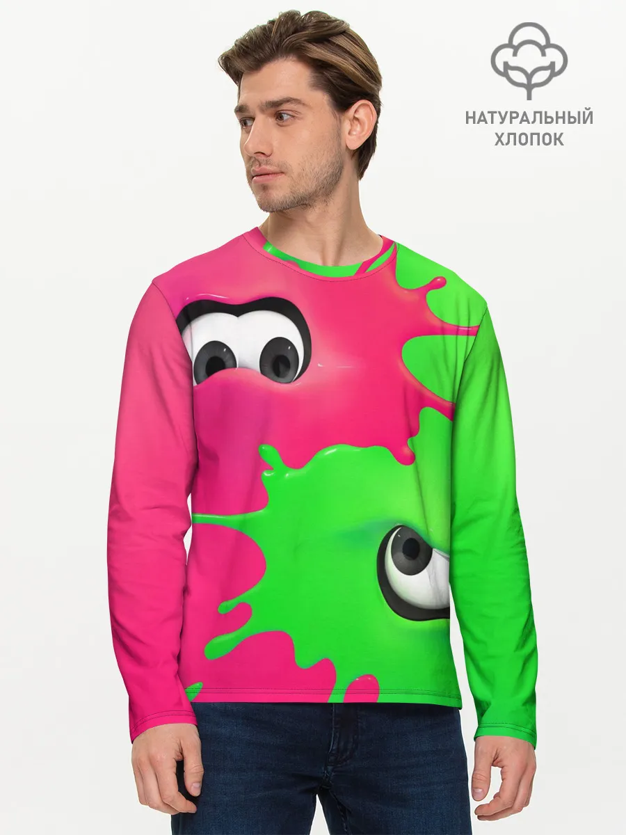 Мужской лонгслив базовый / Splatoon