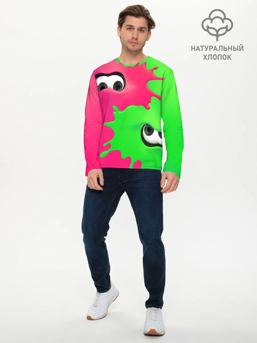 Мужской лонгслив базовый / Splatoon