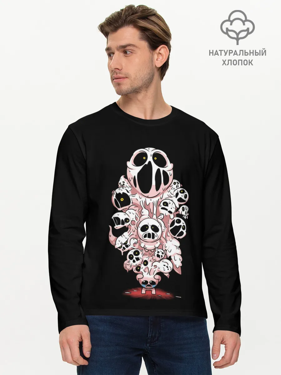 Мужской лонгслив базовый / В голове Айзека