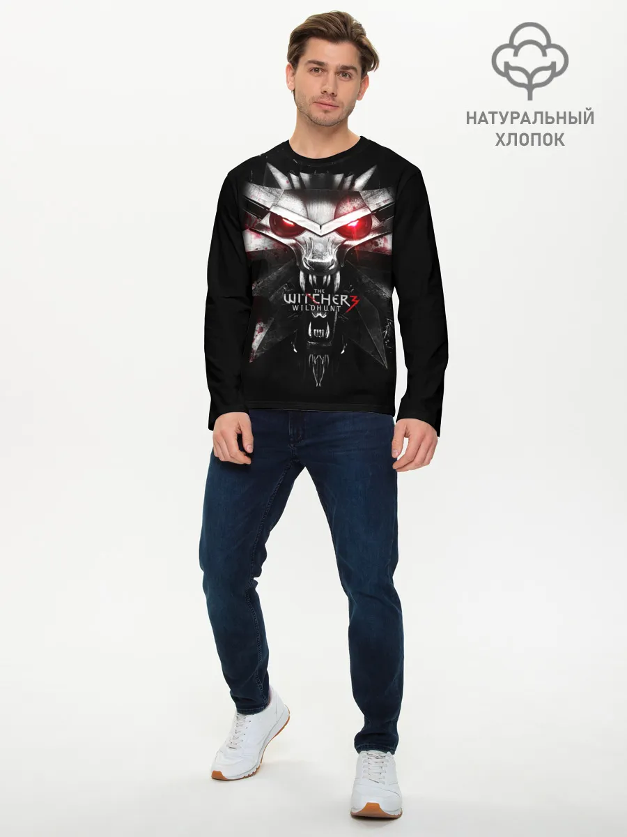 Мужской лонгслив базовый / THE WITCHER LOGO