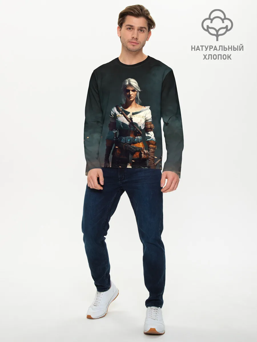 Мужской лонгслив базовый / THE WITCHER CIRI