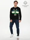 Мужской лонгслив базовый / Milwaukee Bucks форма. Крис Миддлтон