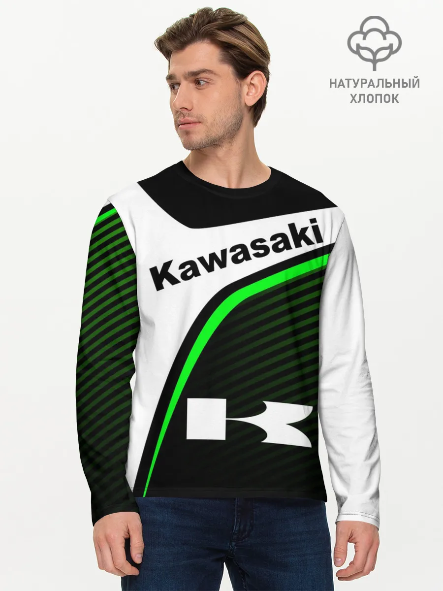 Мужской лонгслив базовый / KAWASAKI / КАВАСАКИ / SPORT