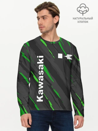 Мужской лонгслив базовый / KAWASAKI / КАВАСАКИ / SPORT
