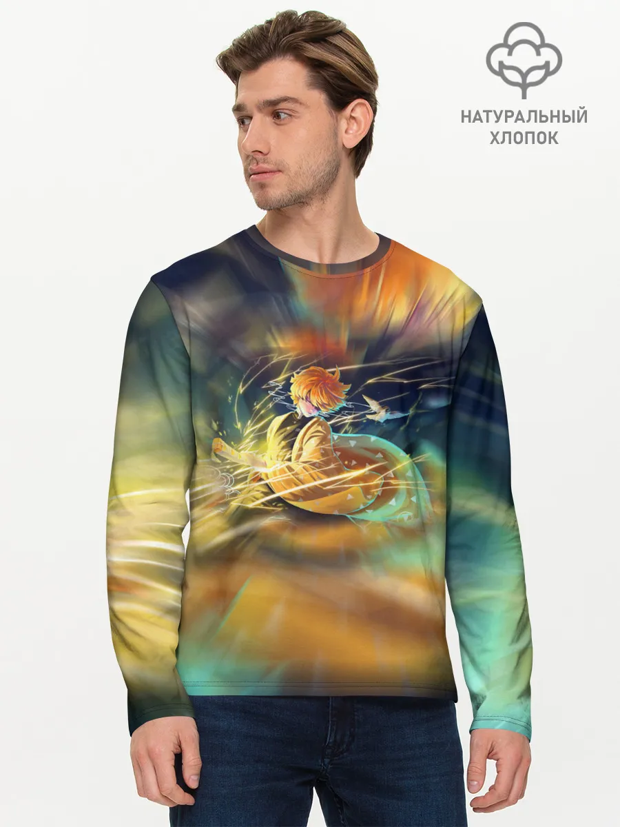Мужской лонгслив базовый / ZENITSU | ЗЕНИТСУ | DEMON SLAYER