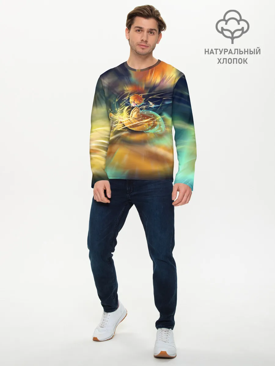 Мужской лонгслив базовый / ZENITSU | ЗЕНИТСУ | DEMON SLAYER