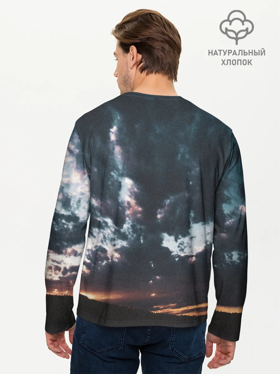 Мужской лонгслив базовый / Закат