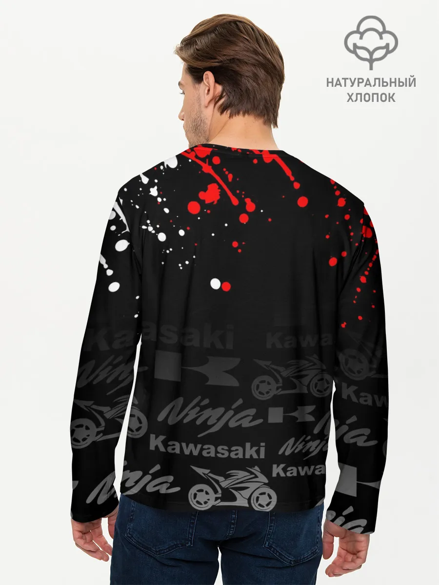 Мужской лонгслив базовый / KAWASAKI NINJA / NINJA RACING