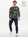 Мужской лонгслив базовый / KAWASAKI X MONSTER ENERGY
