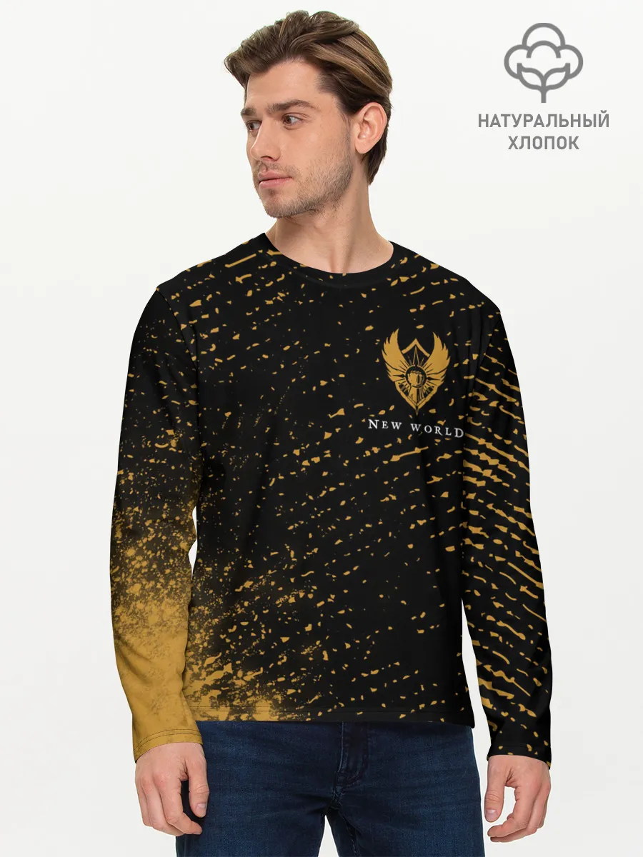 Мужской лонгслив базовый / New World - Мародеры - Взрыв