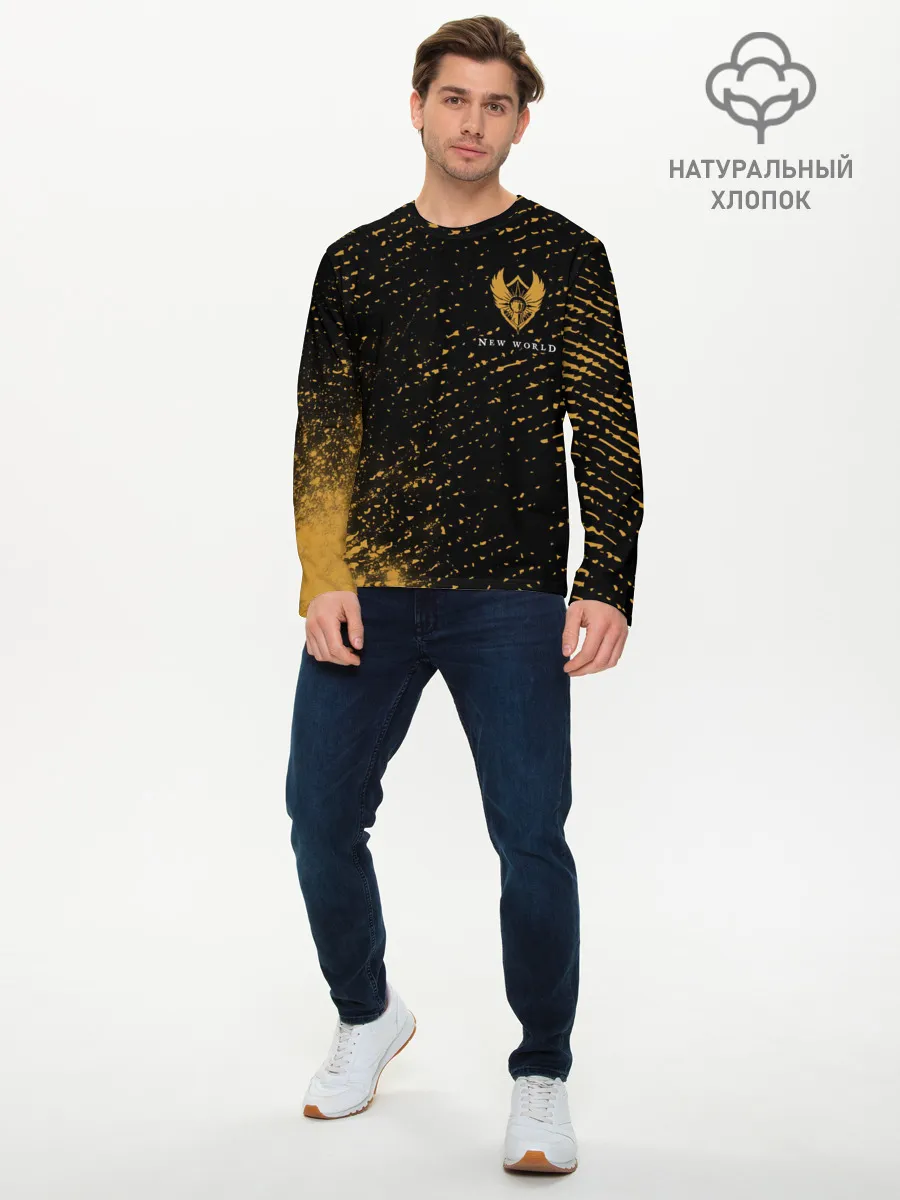 Мужской лонгслив базовый / New World - Мародеры - Взрыв