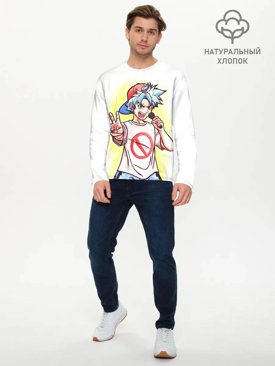 Мужской лонгслив базовый / Friday Night Funkin Boyfriend