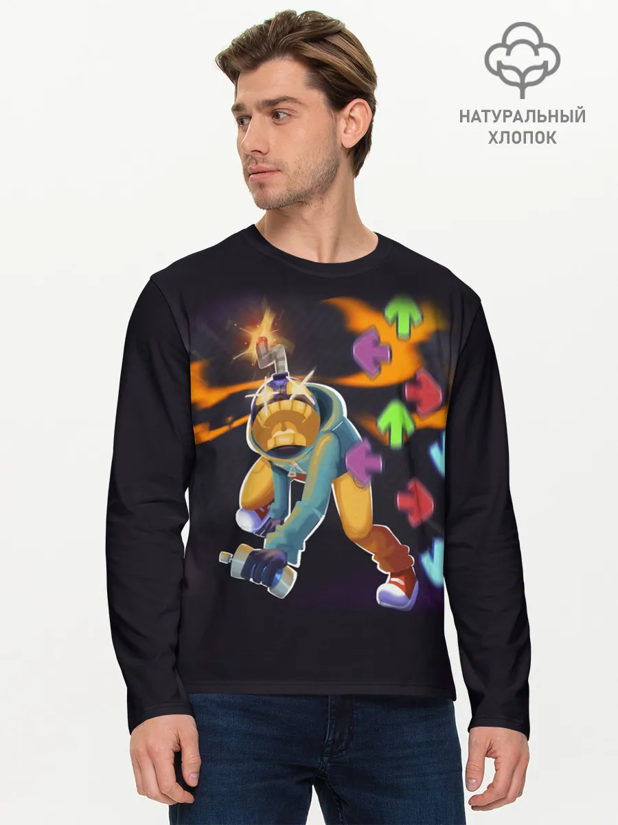 Мужской лонгслив базовый / Friday Night Funkin Whitty