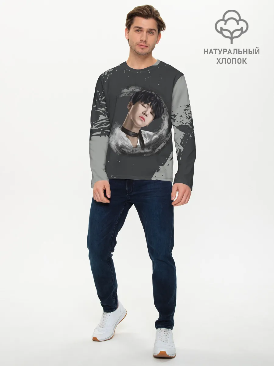 Мужской лонгслив базовый / BTS | БТС