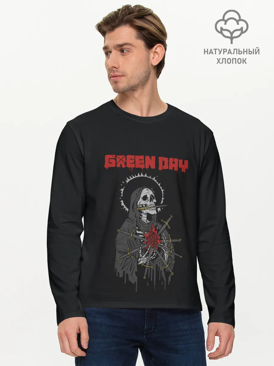 Мужской лонгслив базовый / GreenDay | ГринДей | Poster