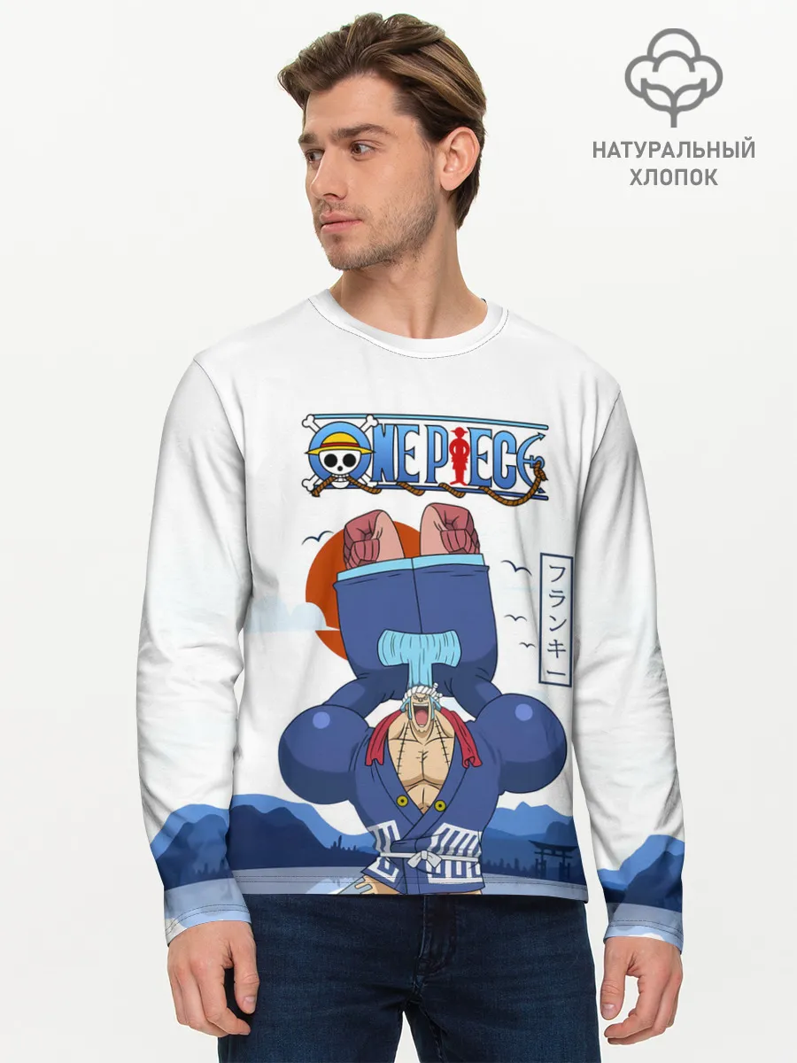 Мужской лонгслив базовый / Фрэнки One Piece. Большой куш