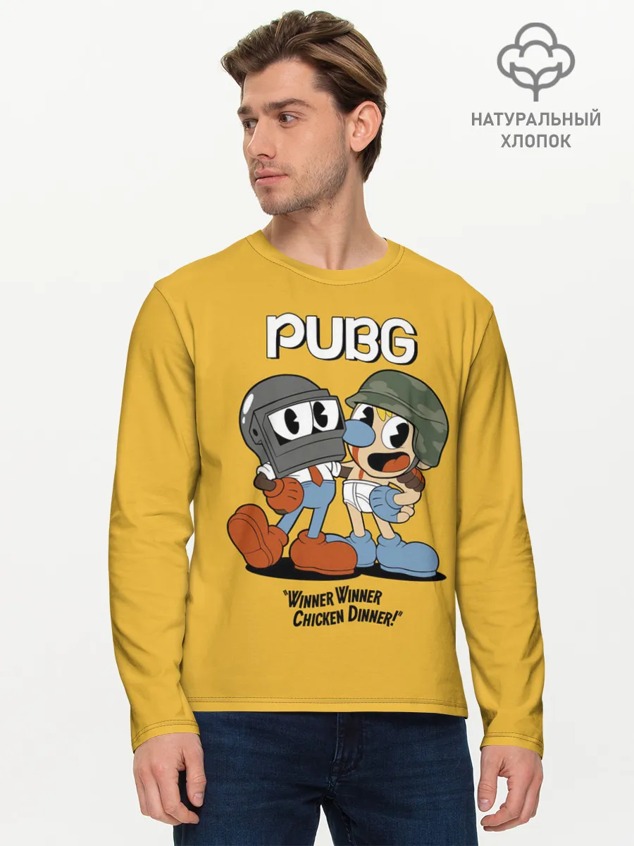 Мужской лонгслив базовый / Чашки победиетели