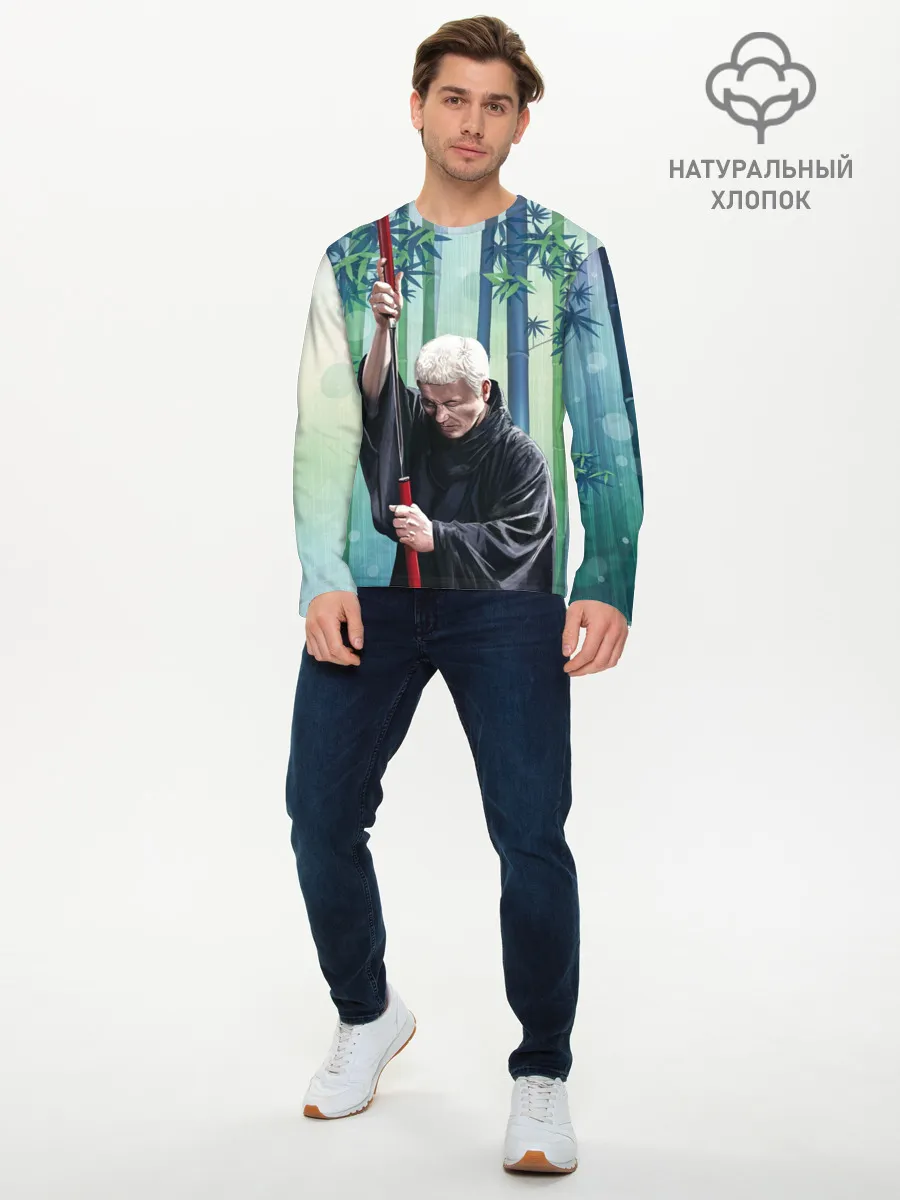 Мужской лонгслив базовый / Слепой самурай Затойчи