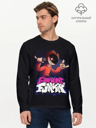 Мужской лонгслив базовый / Friday Night Funkin / Пико
