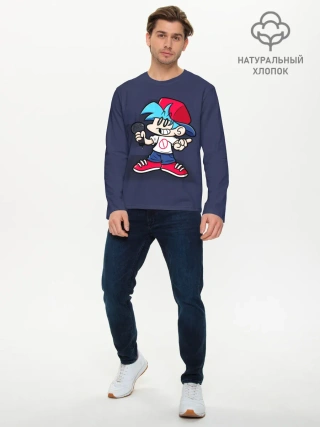 Мужской лонгслив базовый / Friday Night Funkin Бойфренд