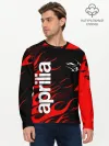 Мужской лонгслив базовый / APRILIA / АПРИЛИЯ / MOTO
