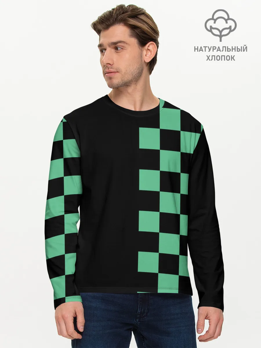 Мужской лонгслив базовый / КОСТЮМ TANJIRO KAMADO | ТАНДЖИРО