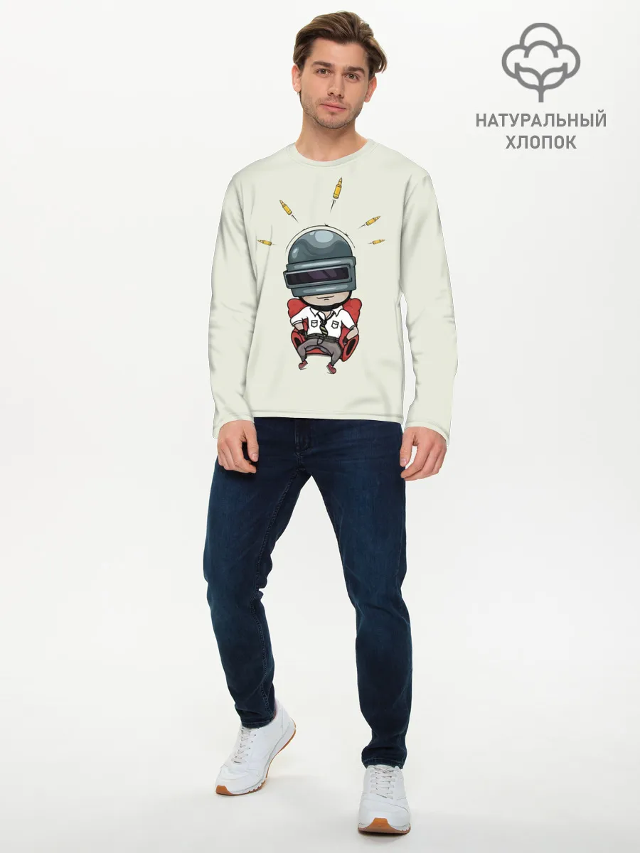 Мужской лонгслив базовый / Pubg Boss