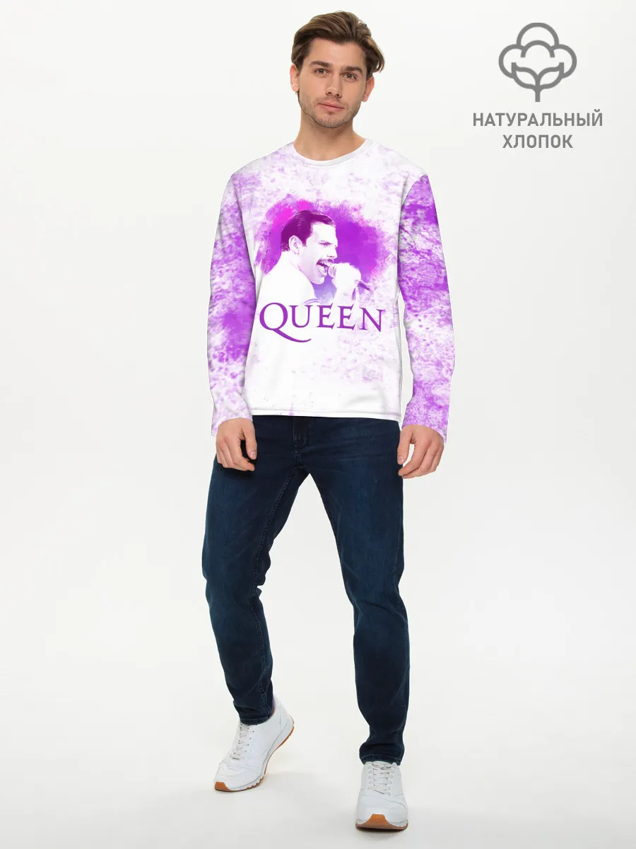 Мужской лонгслив базовый / Freddie Mercury | Queen