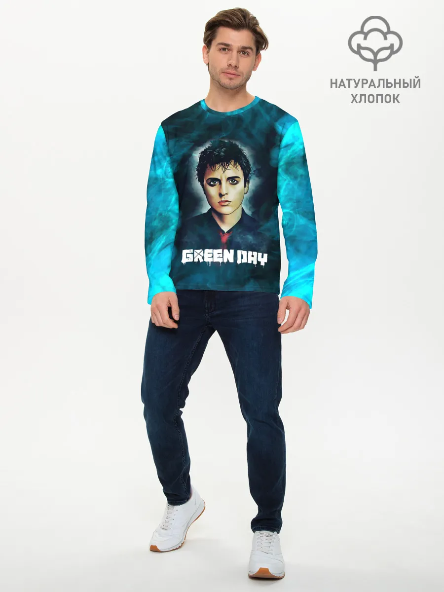 Мужской лонгслив базовый / Billie | GreenDay | ГринДай