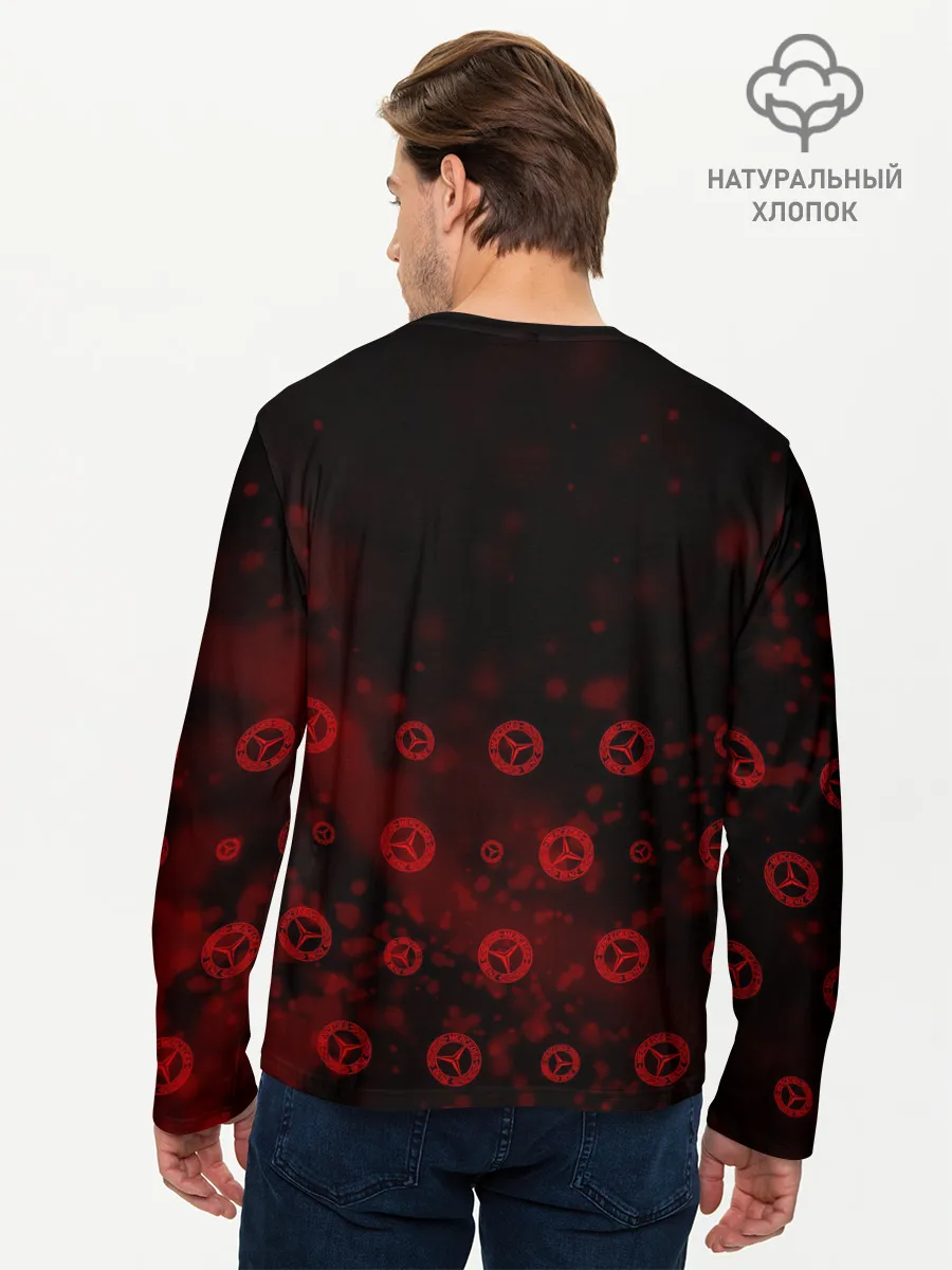 Мужской лонгслив базовый / Mercedes AMG - Particles