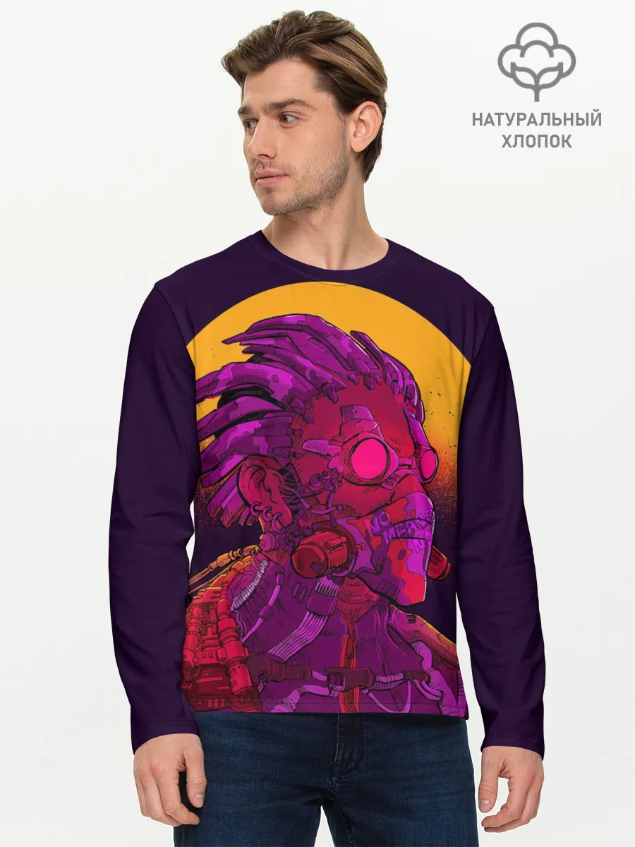 Мужской лонгслив базовый / Cyberpunk 2077 | Cyberware