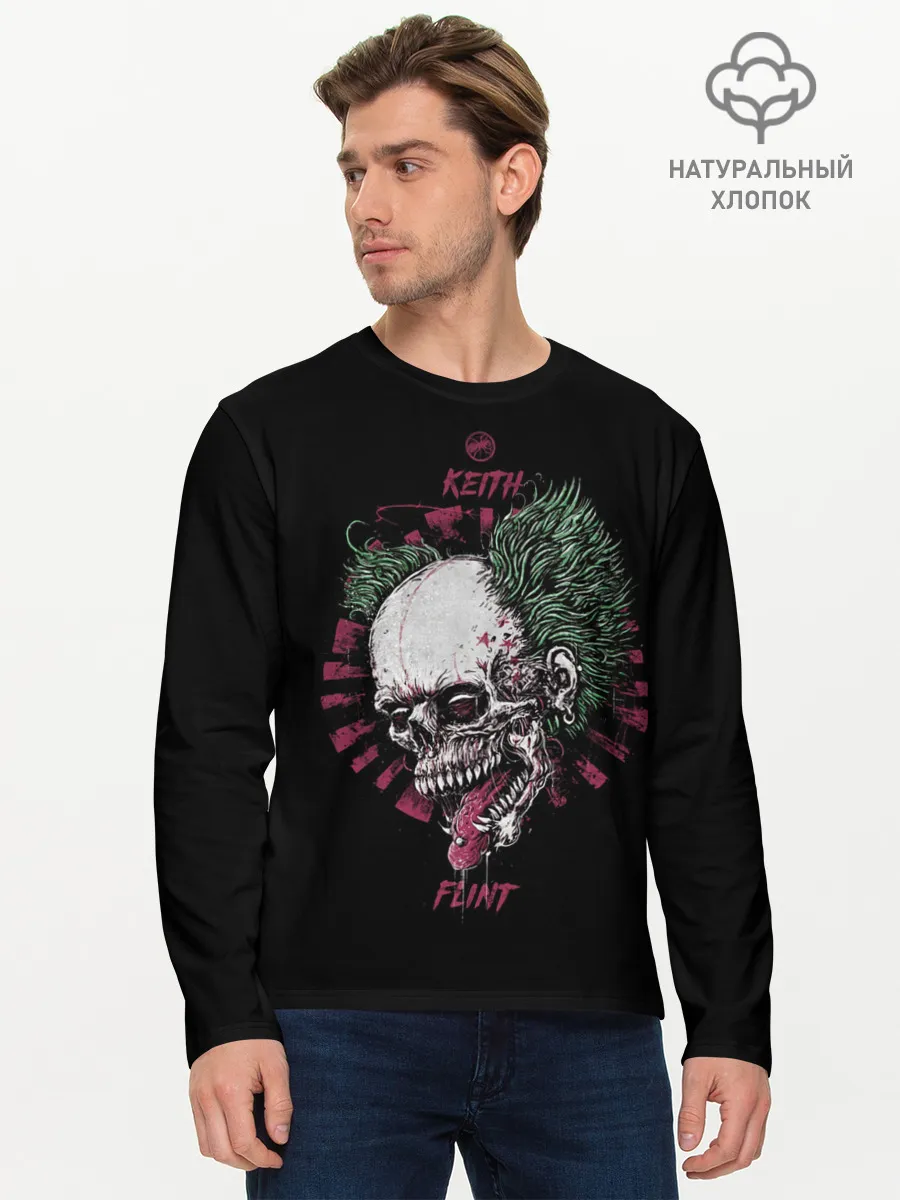 Мужской лонгслив базовый / Keith Flint