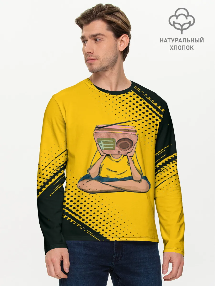 Мужской лонгслив базовый / Radiohead | Радиохед | Лого