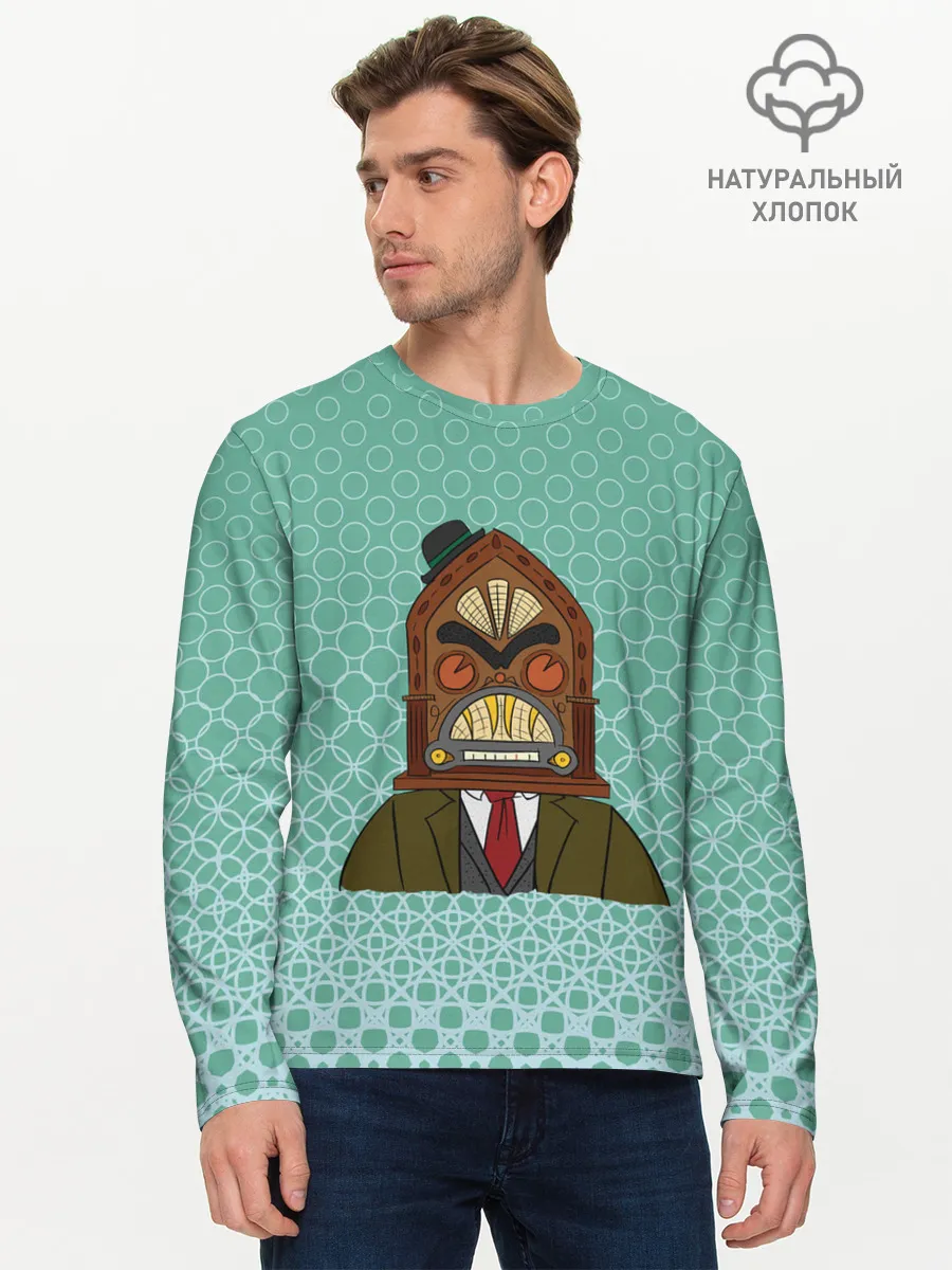 Мужской лонгслив базовый / Radiohead | Радиохед | Logo