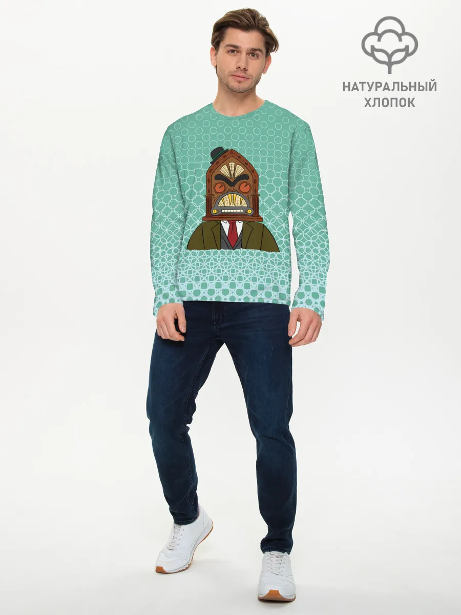 Мужской лонгслив базовый / Radiohead | Радиохед | Logo