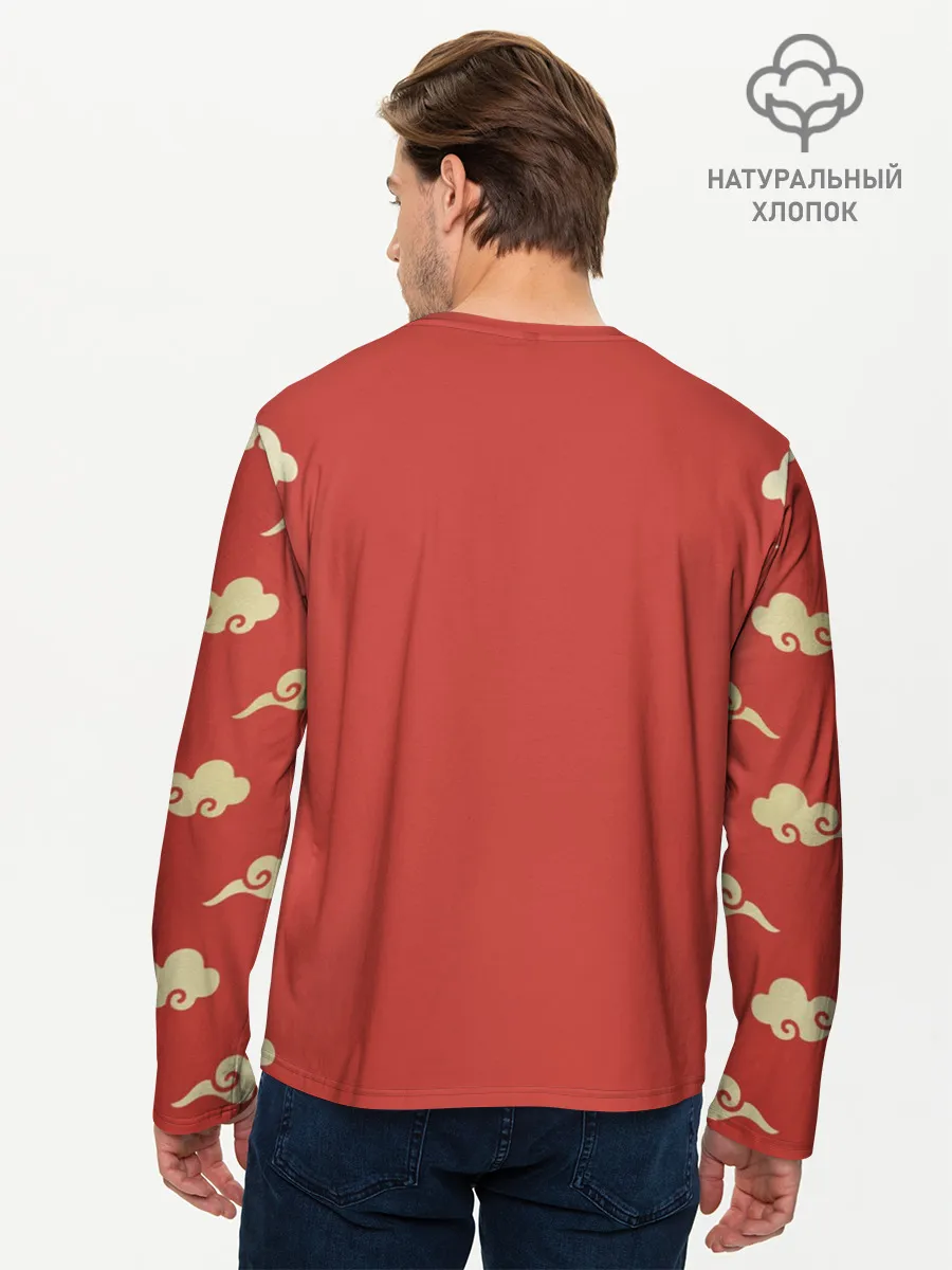 Мужской лонгслив базовый / Сунь Укун в облаках