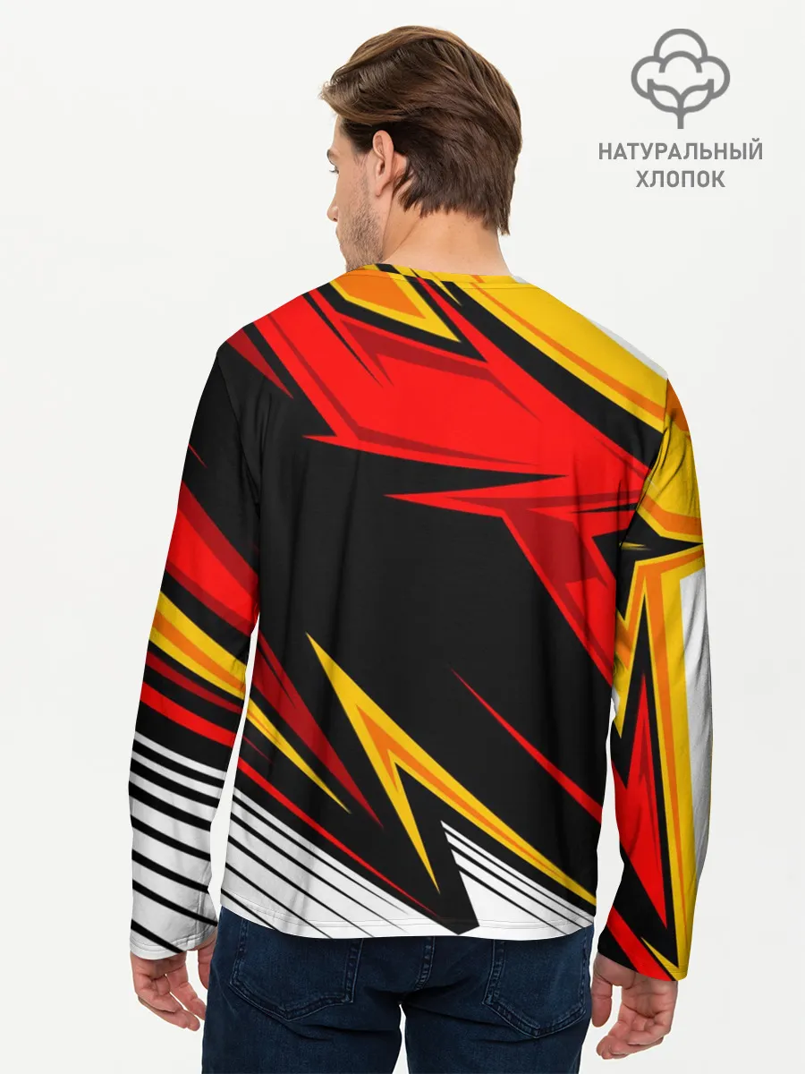 Мужской лонгслив базовый / КРАСНО-ЖЕЛТЫЙ СПОРТ | SPORT