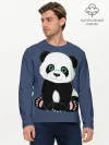 Мужской лонгслив базовый / Милая Панда
