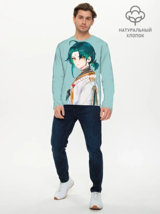 Мужской лонгслив базовый / Xiao / Genshin Impact /