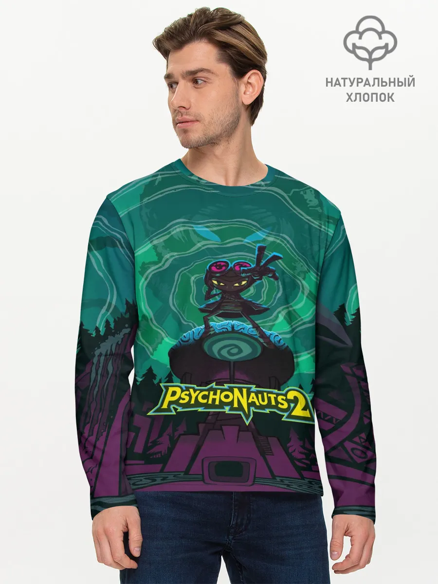 Мужской лонгслив базовый / PsychoNauts 2 Рас