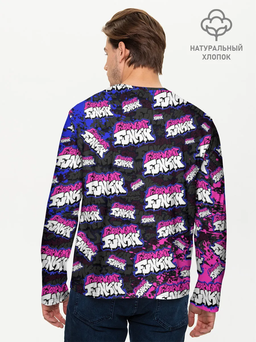 Мужской лонгслив базовый / FRIDAY NIGHT FUNKIN ЛОГОБОМБИН